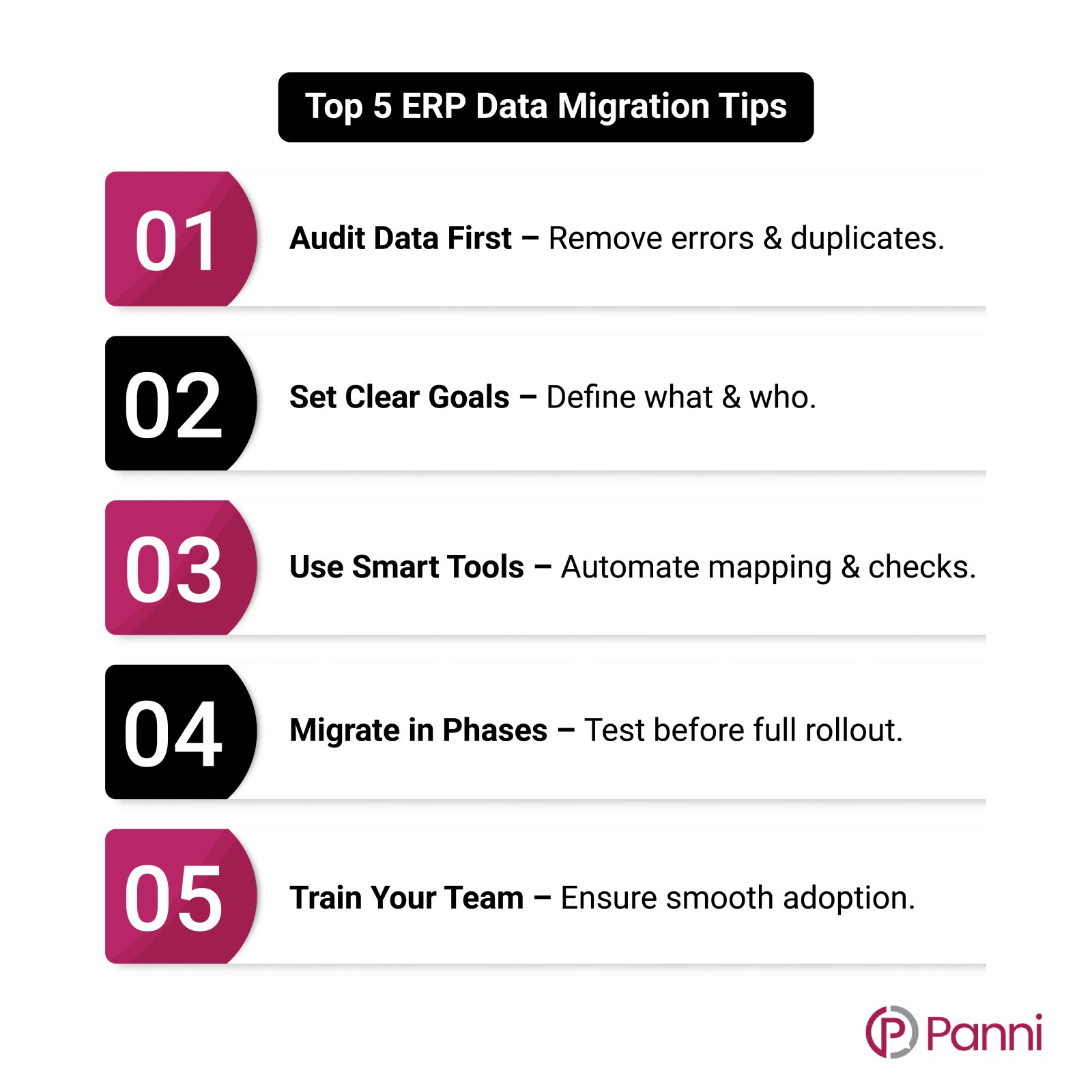 Top 5 ERP Data Migration Tips