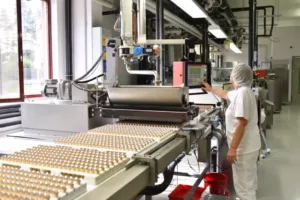 Confectionery ROI Increased by Panni's ERP Software Implementation and a worker is exploring the options.