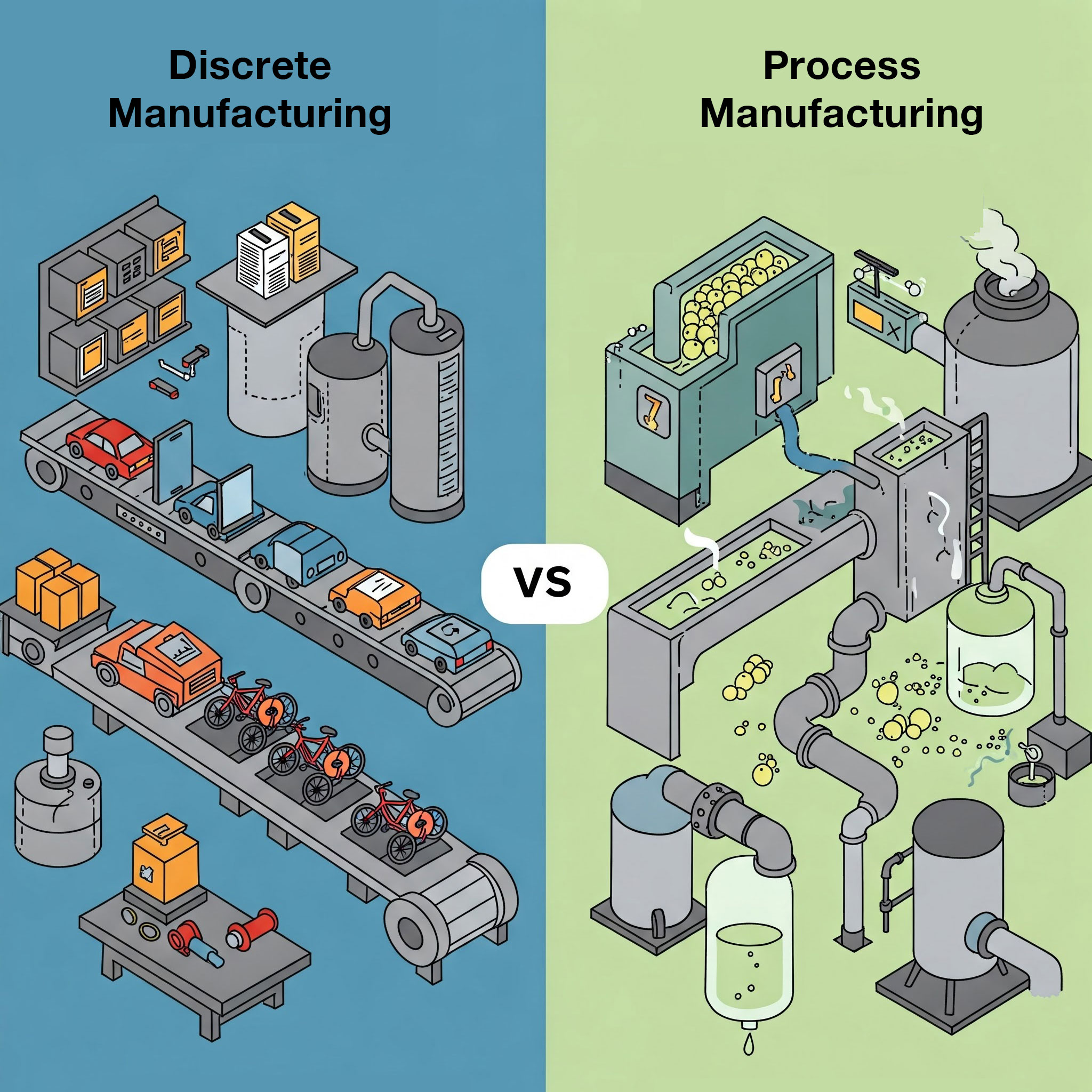Discrete vs Process Manufacturing: Key Differences Explained