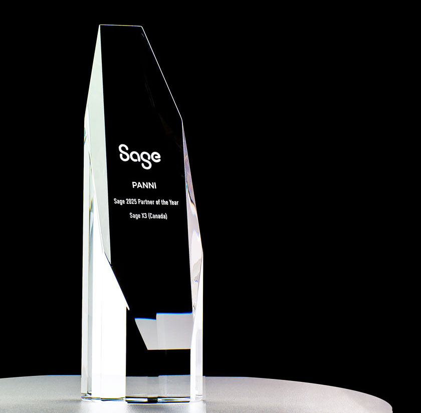 Image of Panni's Sage X3 Partner of the Year Award 2025